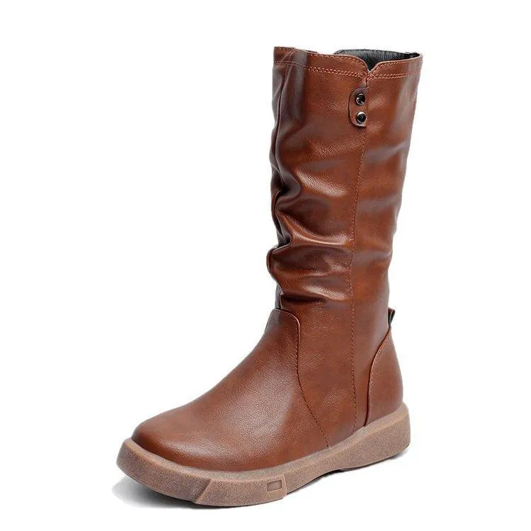 All-match non-slip middle boots