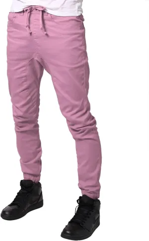 Allsense Men's Slim-Fit Twill Drop-Crotch Jogger Pants