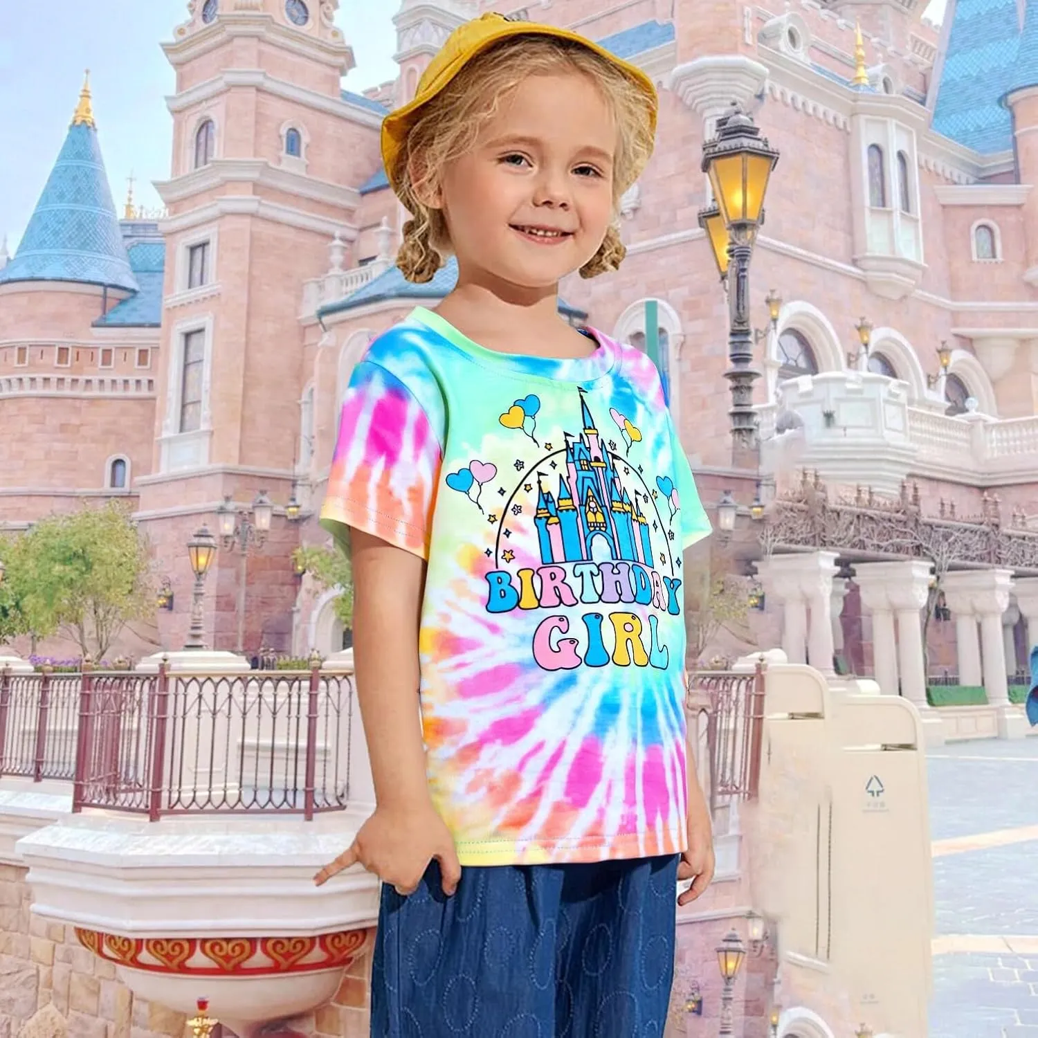 Birthday Girl Shirt Magical Castle Tshirt Birthday Shirts for Kids Funny Birthday Party Gift Tees Cute Graphic Tops