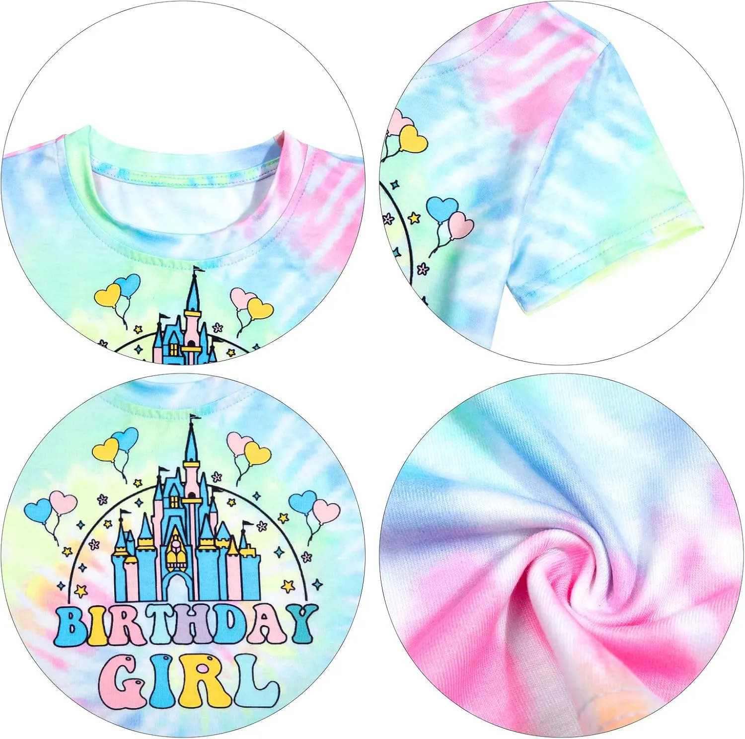 Birthday Girl Shirt Magical Castle Tshirt Birthday Shirts for Kids Funny Birthday Party Gift Tees Cute Graphic Tops