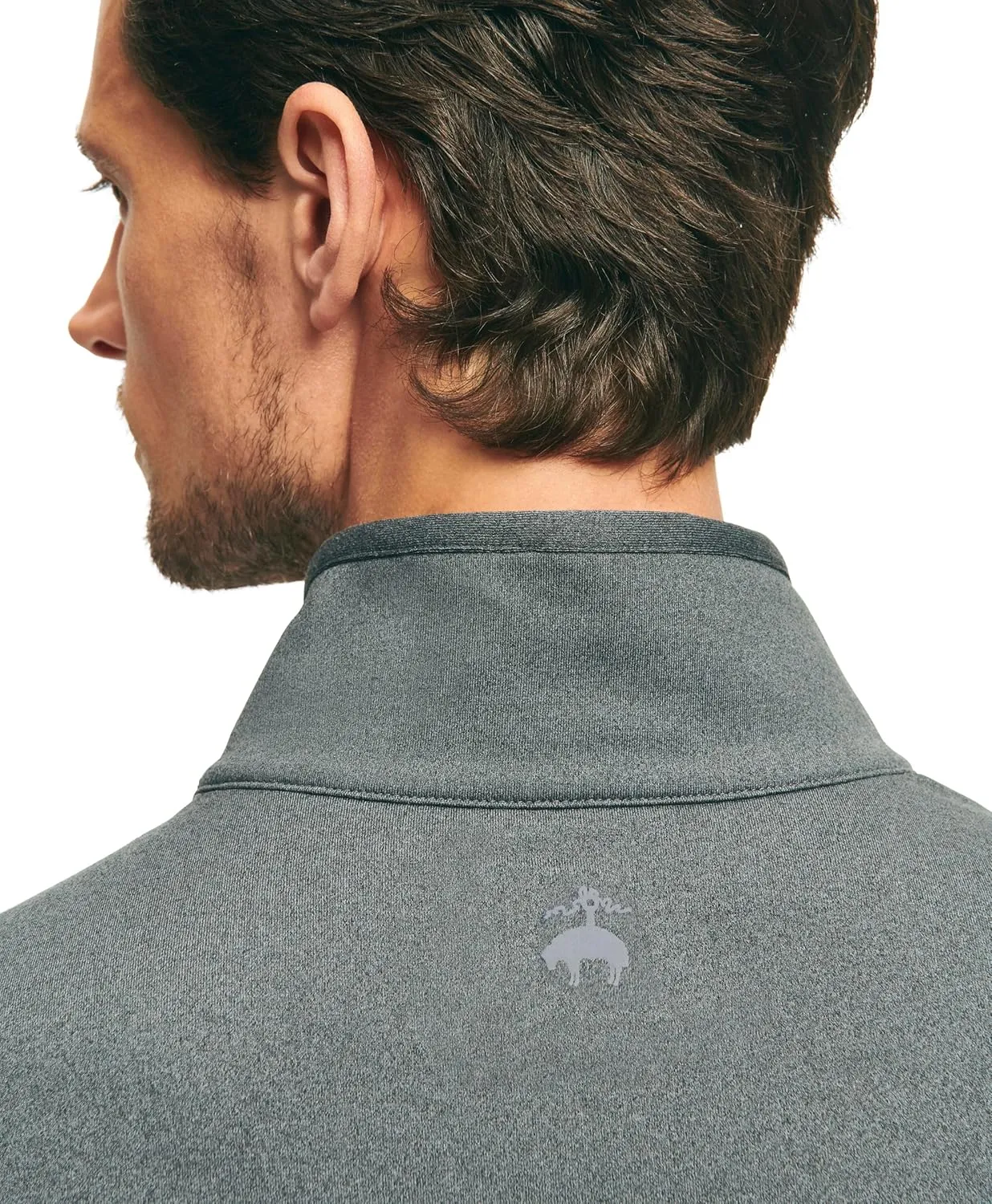 Brooks Brothers Men's Performance Stretch Long Sleeve Golf Half-Zip Sweater