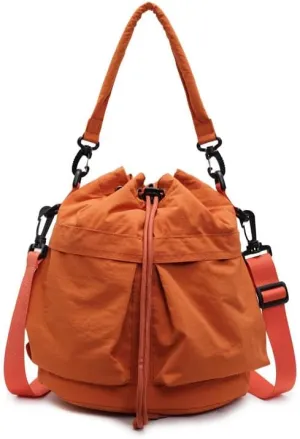 Bucket Shoulder Bag for Women Large Capacity Tote with Minimalist Design for Crossbody or Hand Carry in Casual Daily Use
