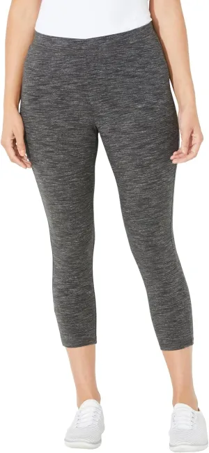 Catherines Women's Plus Size Knit Legging Capri