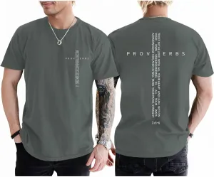 Christian Shirts for Men Vintage Religious Cross Bible Verse T-Shirt Jesus Faith Tshirt Inspirational Graphic Tees