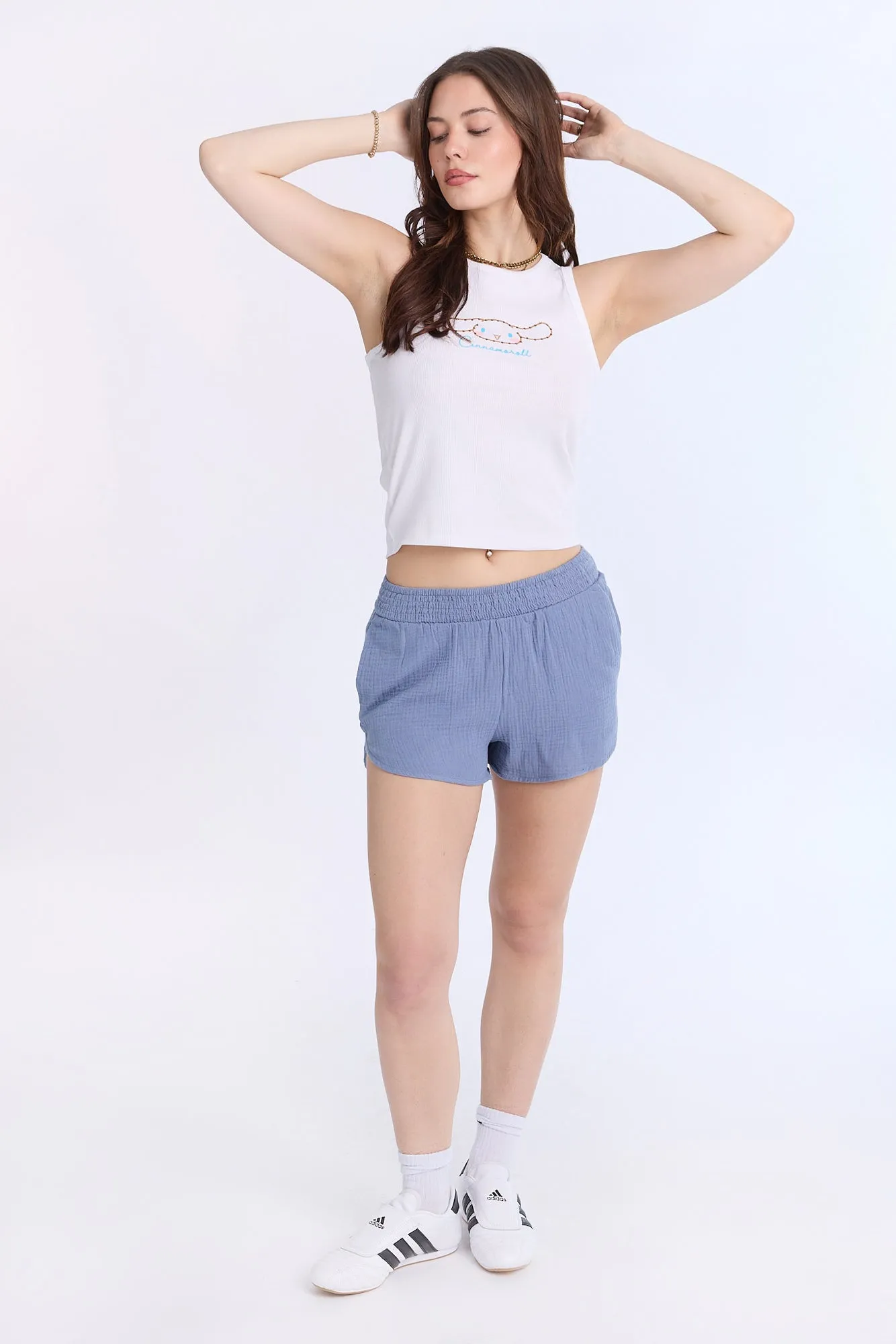 Cinnamoroll Ribbed High Neck Tank Top