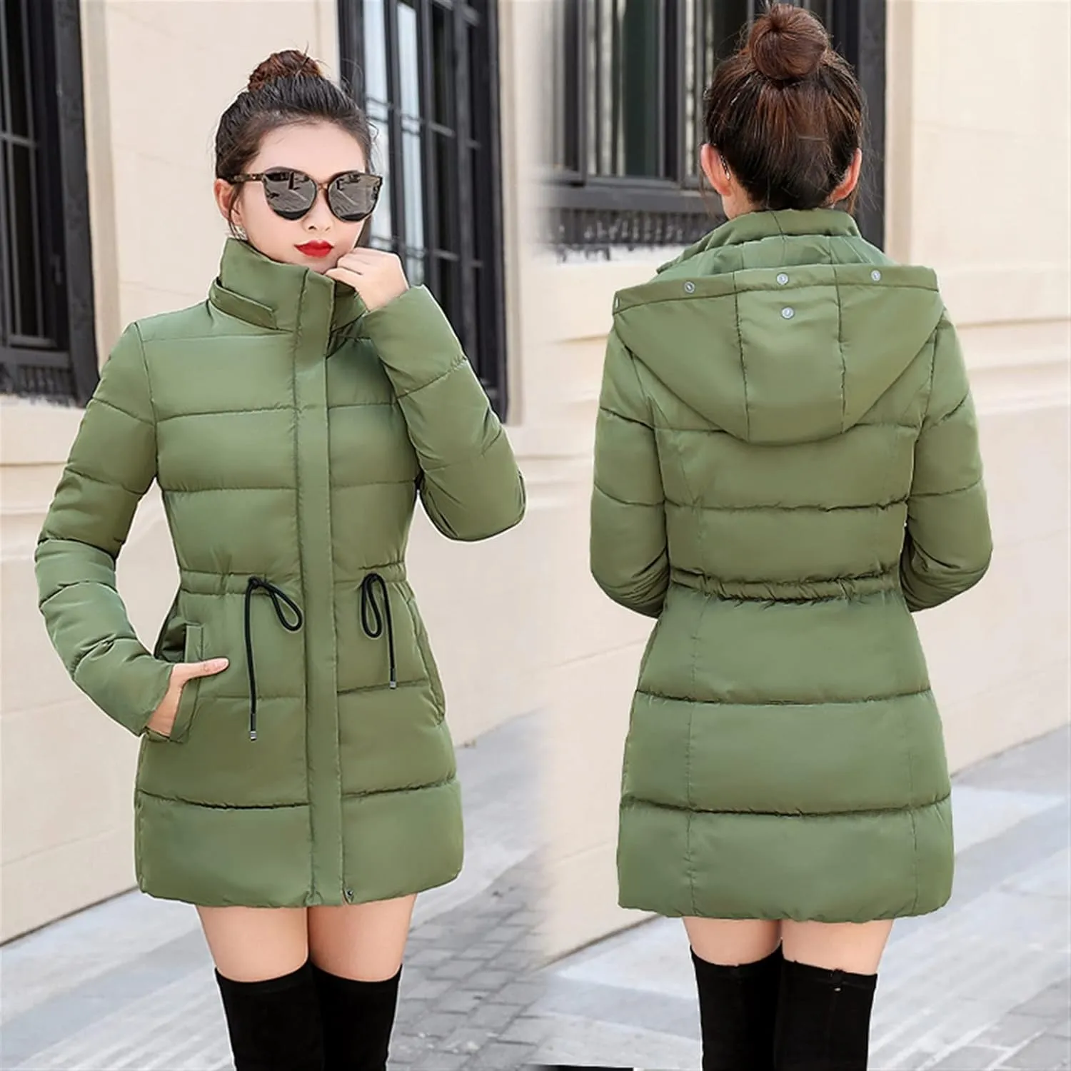 Down jacket women Women Winter Jacket Women Coats Hooded Coats Female Thick Cotton Padded Lining Winter Female Coats