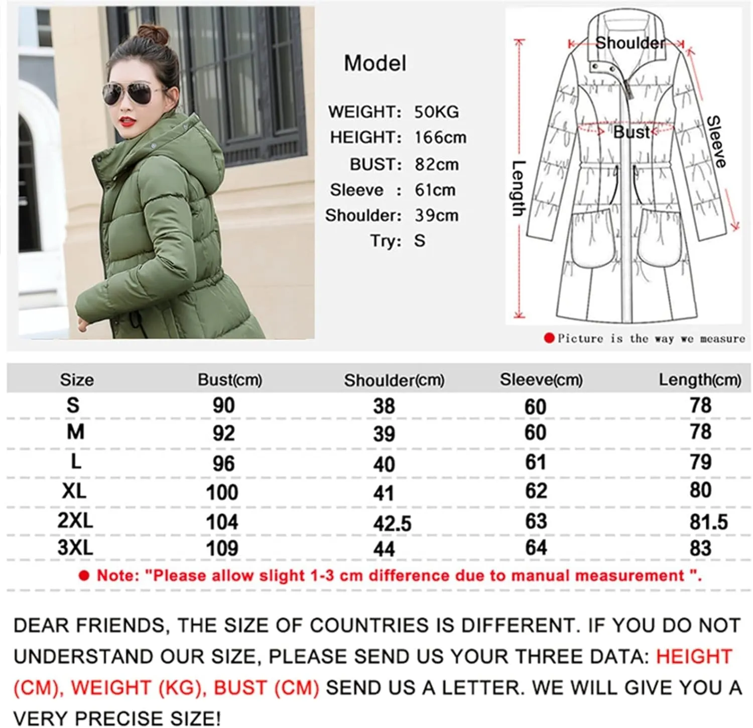 Down jacket women Women Winter Jacket Women Coats Hooded Coats Female Thick Cotton Padded Lining Winter Female Coats