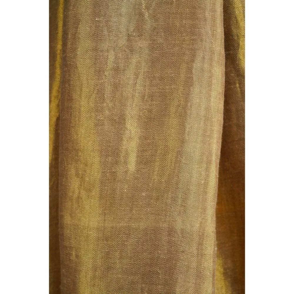 Dusala India Gold & Beige Reversible Handwoven Zari Reversible Shawl