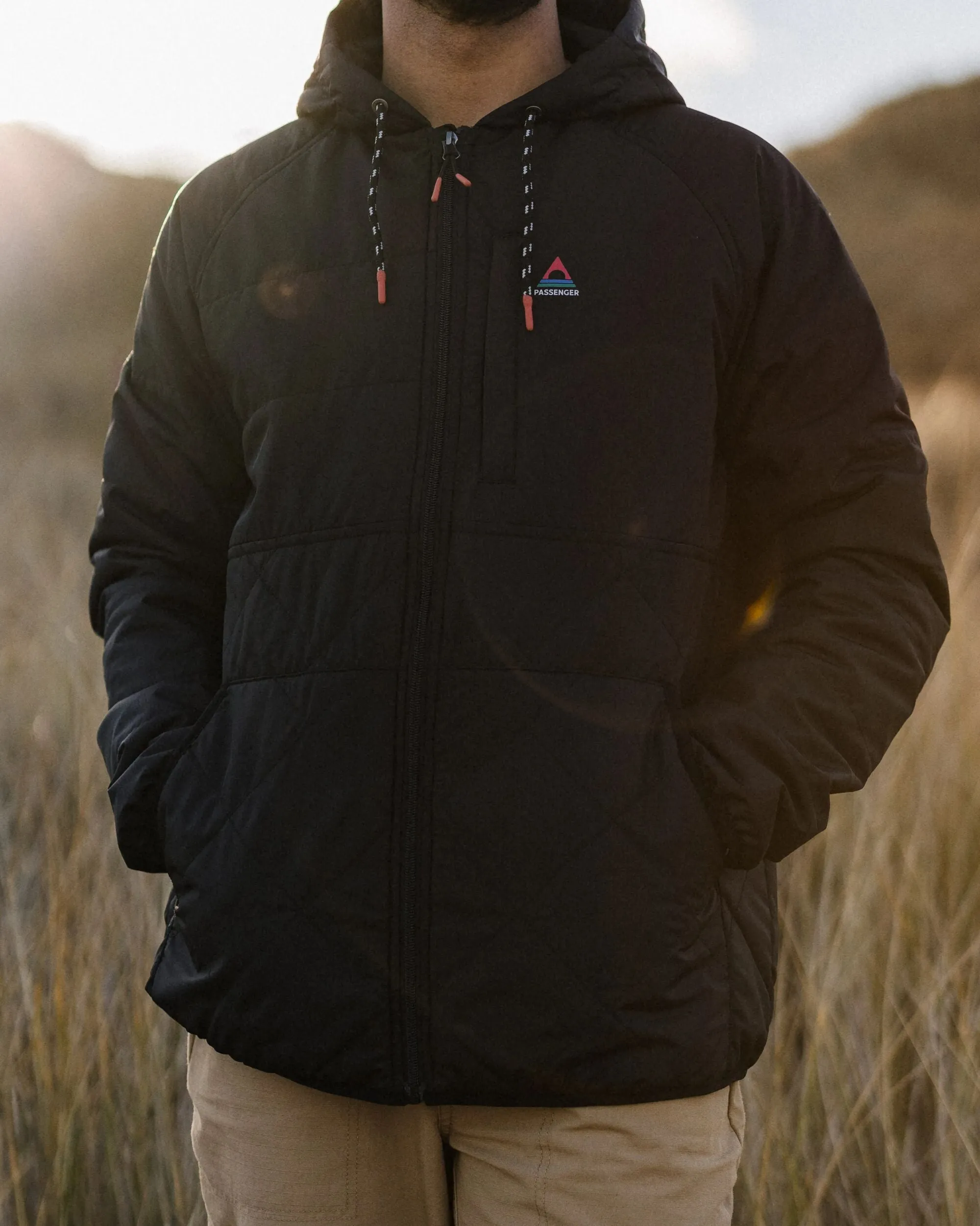 Dylan Recycled Insulated Full Zip Jacket - Black