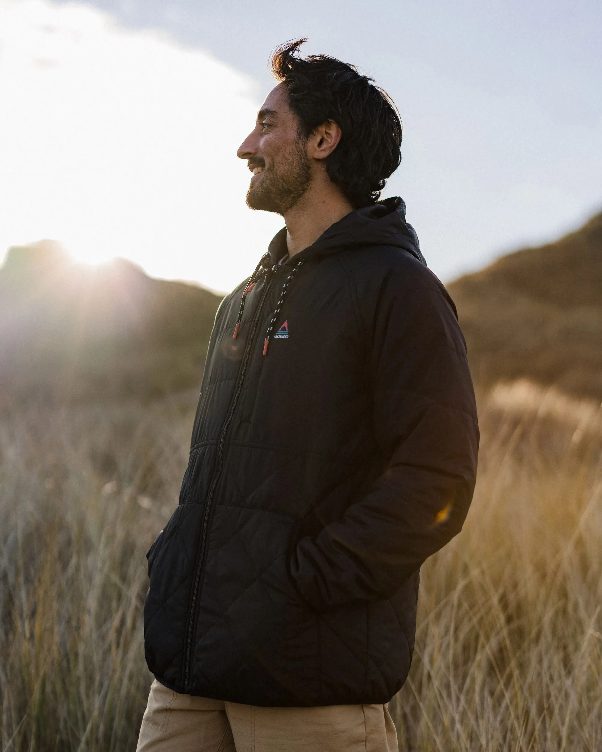 Dylan Recycled Insulated Full Zip Jacket - Black