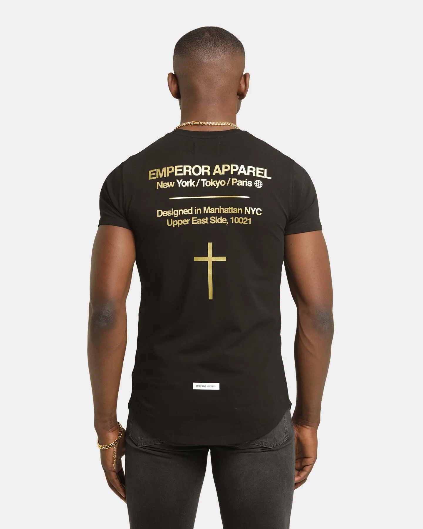 Emperor Apparel Inner City After Dark Short Sleeve T-Shirt Black/Gold
