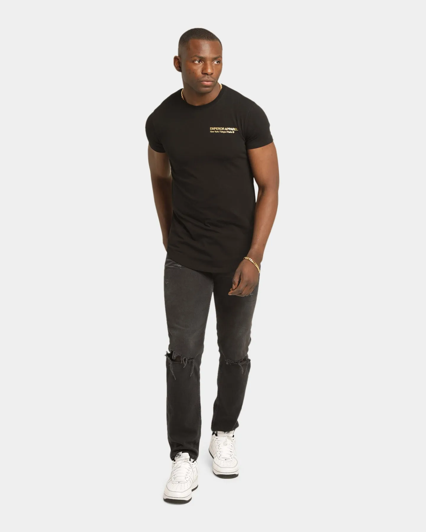 Emperor Apparel Inner City After Dark Short Sleeve T-Shirt Black/Gold