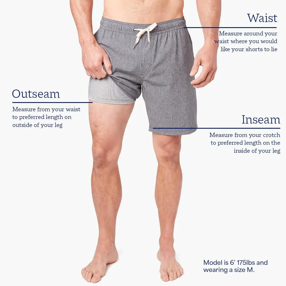 Fair Harbor The One Short  Men's All-Purpose Athleisure Short, 8-inch Inseam with Liner  Flexible, Quick-Drying