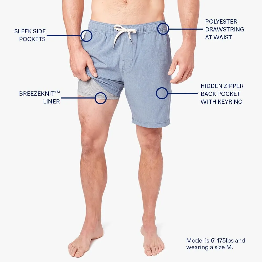 Fair Harbor The One Short  Men's All-Purpose Athleisure Short, 8-inch Inseam with Liner  Flexible, Quick-Drying