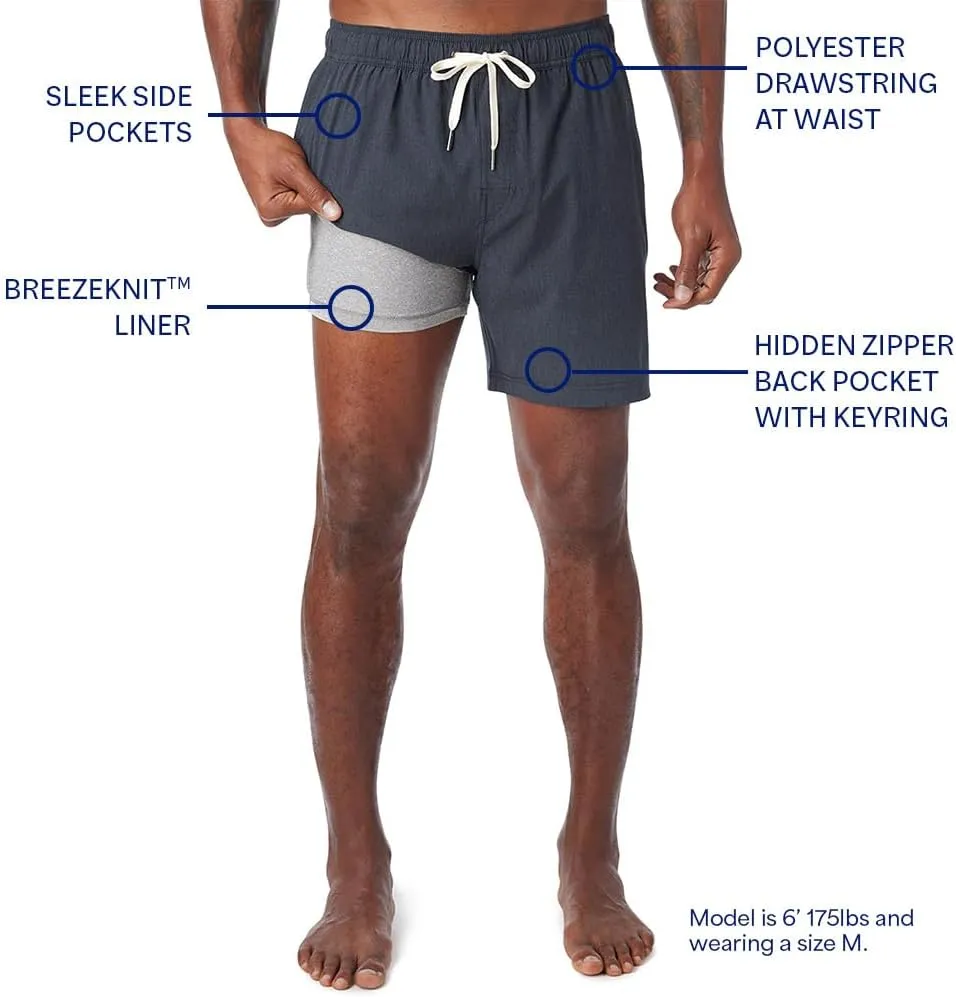 Fair Harbor The One Short  Men's All-Purpose Athleisure Short, 8-inch Inseam with Liner  Flexible, Quick-Drying