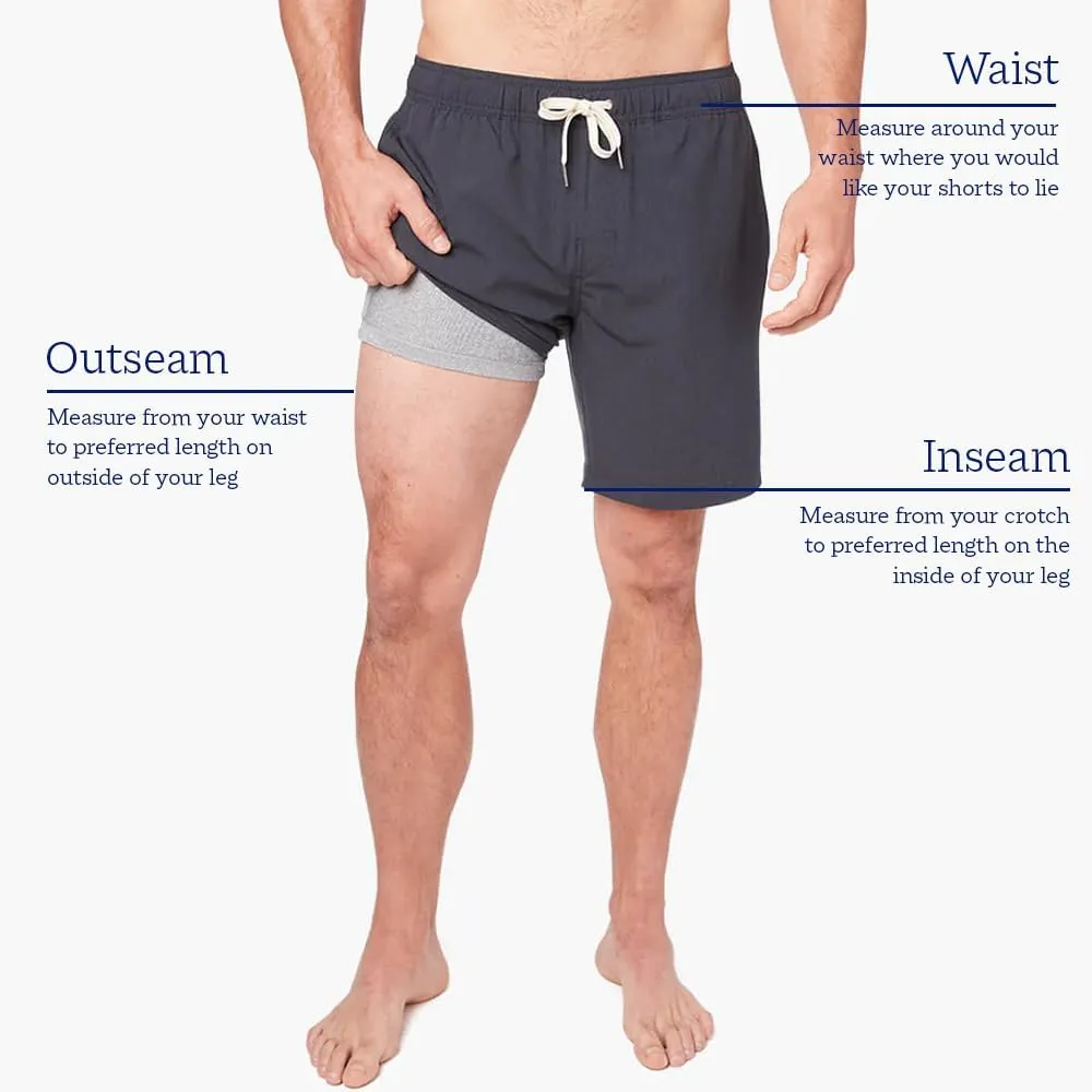 Fair Harbor The One Short  Men's All-Purpose Athleisure Short, 8-inch Inseam with Liner  Flexible, Quick-Drying