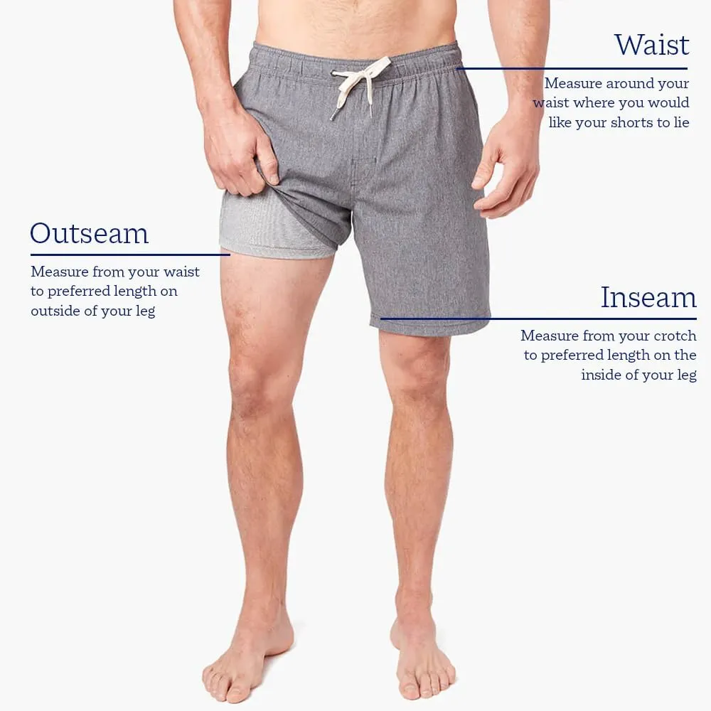 Fair Harbor The One Short  Men's All-Purpose Athleisure Short, 8-inch Inseam with Liner  Flexible, Quick-Drying
