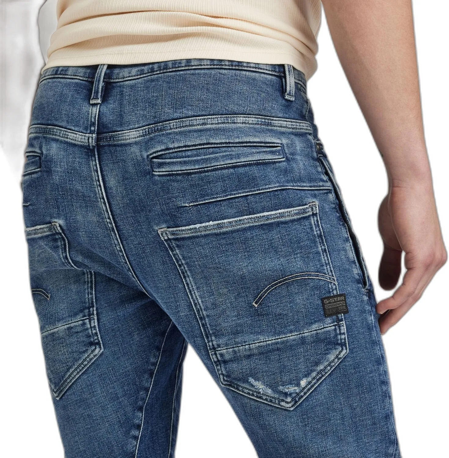 G-Star Raw Men's 3301 Straight Fit Jean In Cyclo Stretch Denim