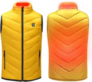 Girls Boys USB Electric Heated Vest Winter Ski Suit Kids Heating Waistcoat Down Jacket Outwear