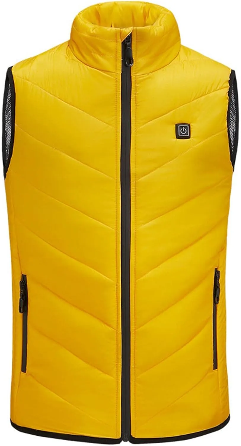 Girls Boys USB Electric Heated Vest Winter Ski Suit Kids Heating Waistcoat Down Jacket Outwear