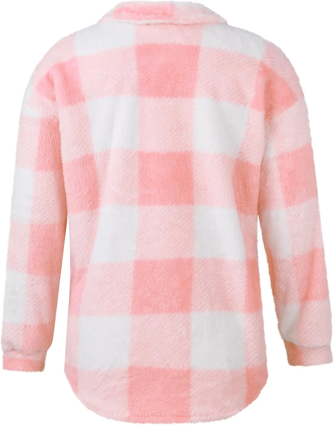 GOFULY Womens Winter Coats Casual Fuzzy Fleece Hoodies Button up Fall Sherpa Jackets Warm Plaid Cardigans Trendy Outerwear