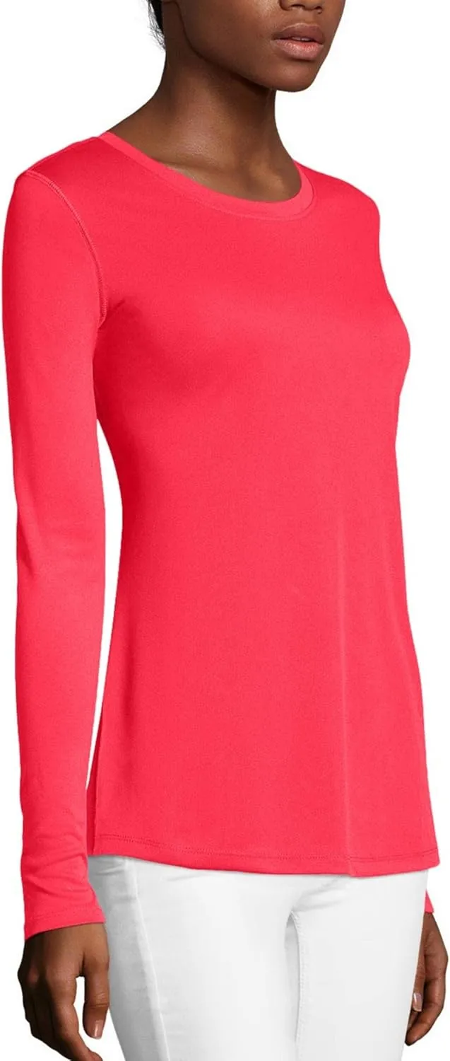 Hanes womens Sport Cool Dri Performance T-shirt, Short Or Long Sleeve