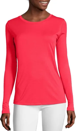 Hanes womens Sport Cool Dri Performance T-shirt, Short Or Long Sleeve