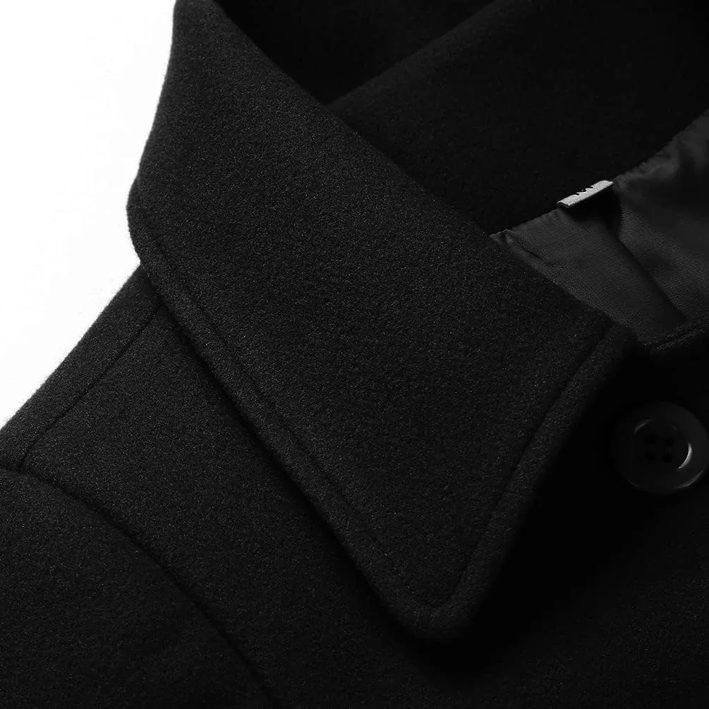 IDEALSANXUN Womens Fall Winter Wool Coats Peacoat Double Breasted Trench Coats