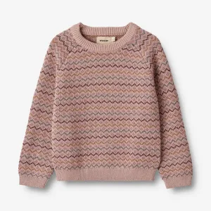 Jacquard Pullover Nanna - dry rose