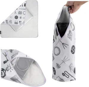 JJC 19.7In Washable Camera Wrap, Lens Protective Wrapper, Flexible DSLR Wrapping Cloth, Folding Self-Stick Storage Pouch for Sony Fuji Fujifilm Canon Nikon Olympus Panasonic Camera & Lens,Anti-Scratch
