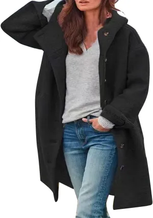 JOFOW trench coat women wool coats for women long coat women womens dress coat