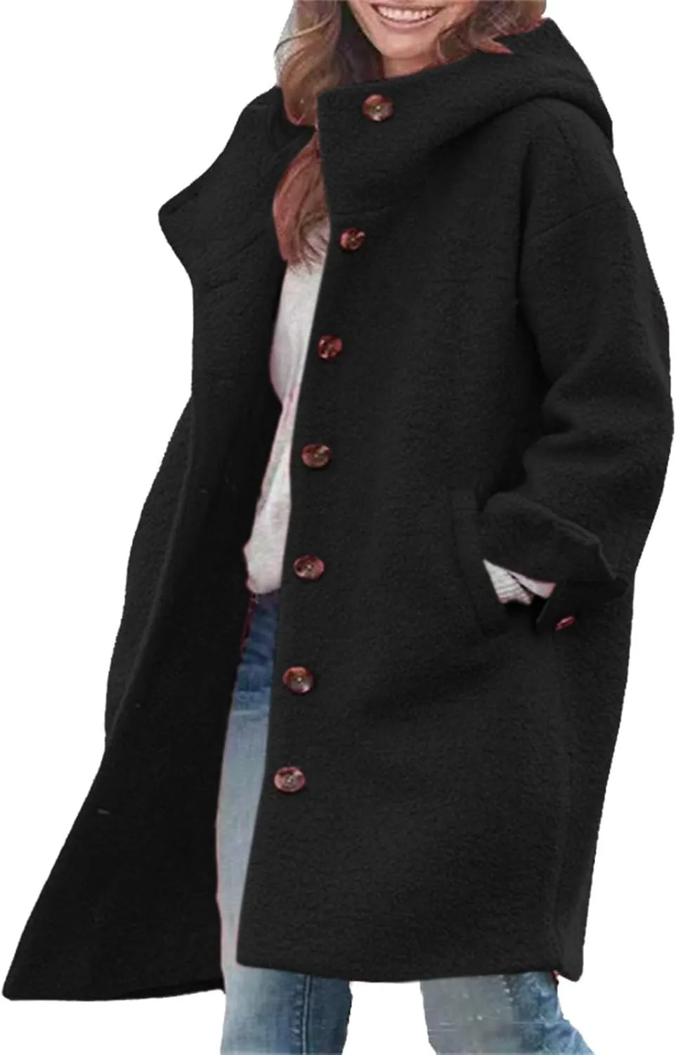 JOFOW trench coat women wool coats for women long coat women womens dress coat