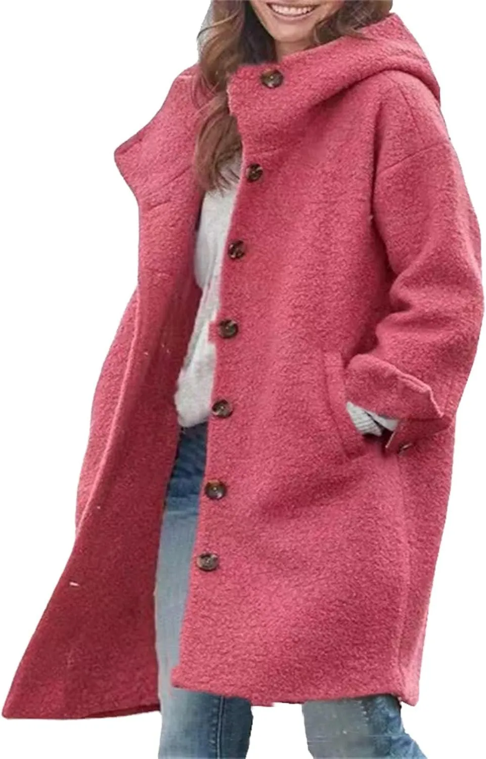 JOFOW trench coat women wool coats for women long coat women womens dress coat