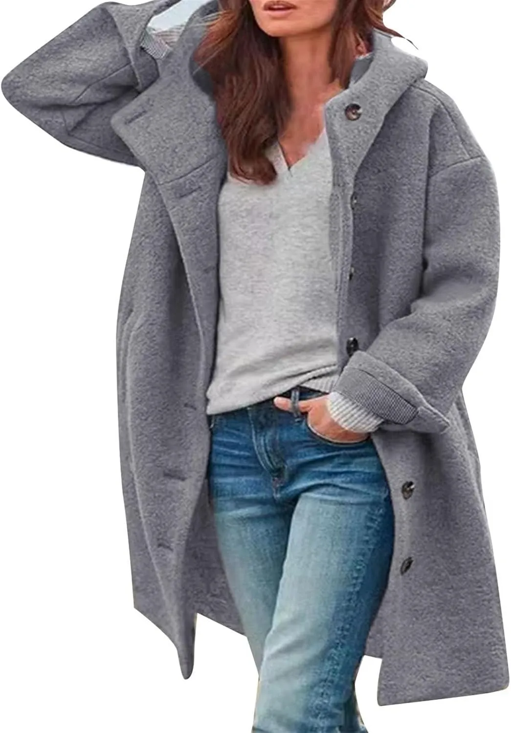 JOFOW trench coat women wool coats for women long coat women womens dress coat