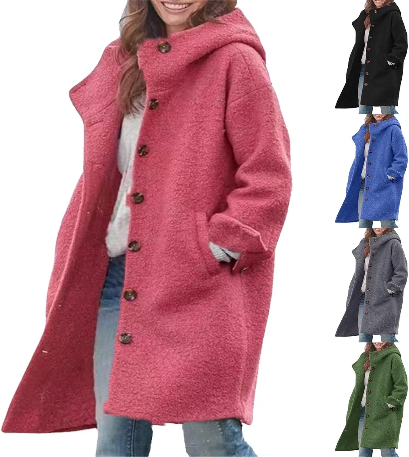 JOFOW trench coat women wool coats for women long coat women womens dress coat
