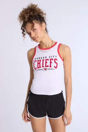 Kansas City Chiefs Graphic Ribbed High Neck Tank Top