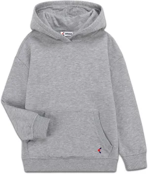 Kids Basic Sweatshirts Soft Brushed Fleece Pullover Hoodie Classic for Boys and Girls (3-12Years)