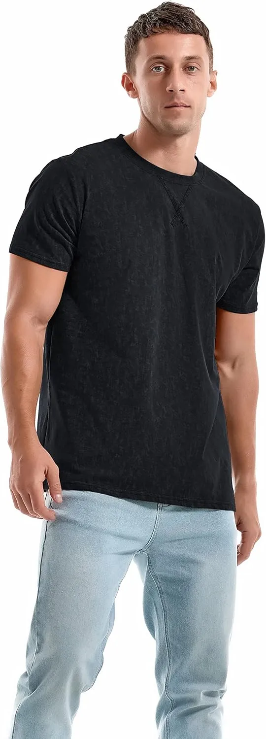 KLIEGOU Men's T-Shirts - Premium Cotton Crew Neck Tees S - 4XL