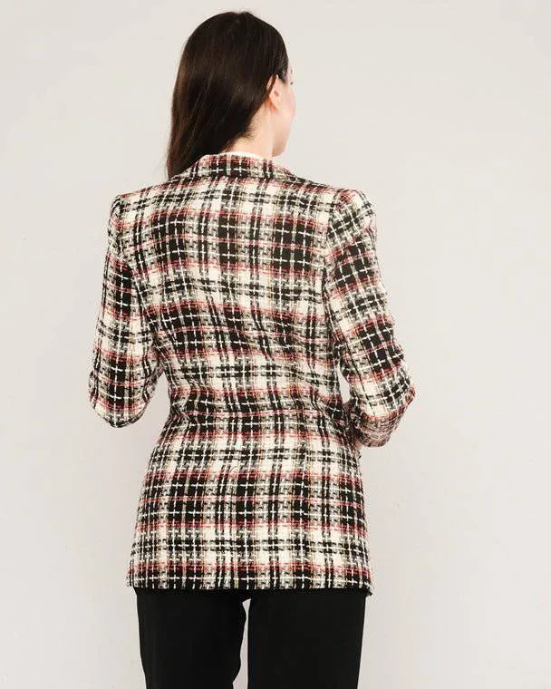 Long Tweed Blazer Jacket