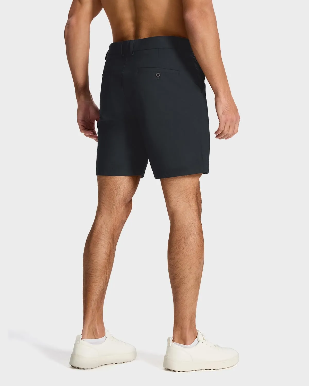 Men's Classic Fit 7/11 Inch Golf Shorts Lightweight Long Stretch Hiking Short with 4 Pockets for Casual Work