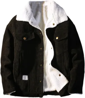 Men's Jackets And Coats Fashion Warm Corduroy Thick Coats Winter Men's Down Jackets Men's Cotton Coats