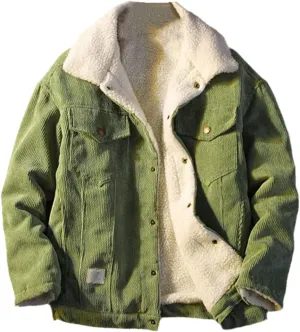 Men's Jackets And Coats Fashion Warm Corduroy Thick Coats Winter Men's Down Jackets Men's Cotton Coats
