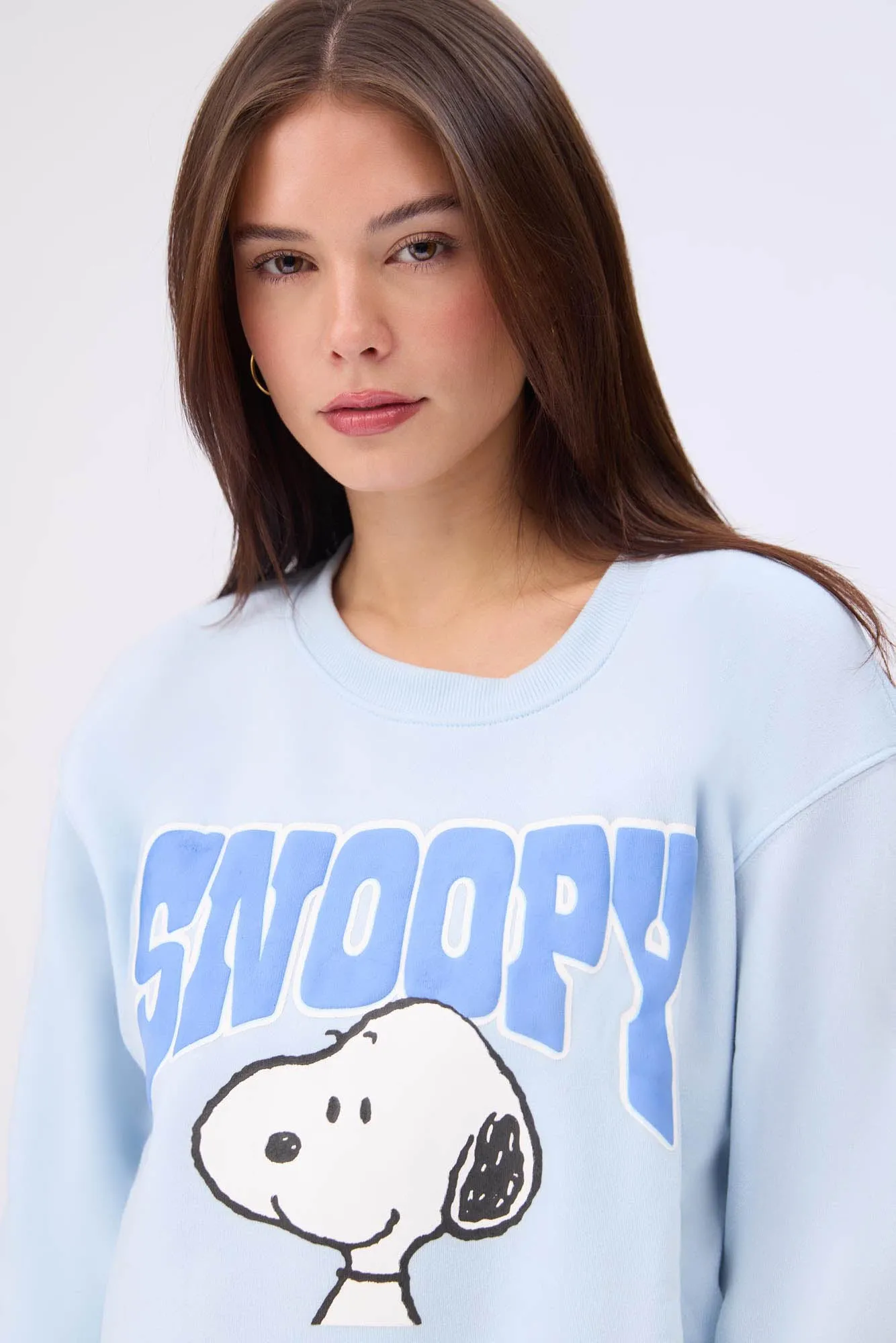 Peanuts Snoopy Graphic Crew Neck Sweatshirt
