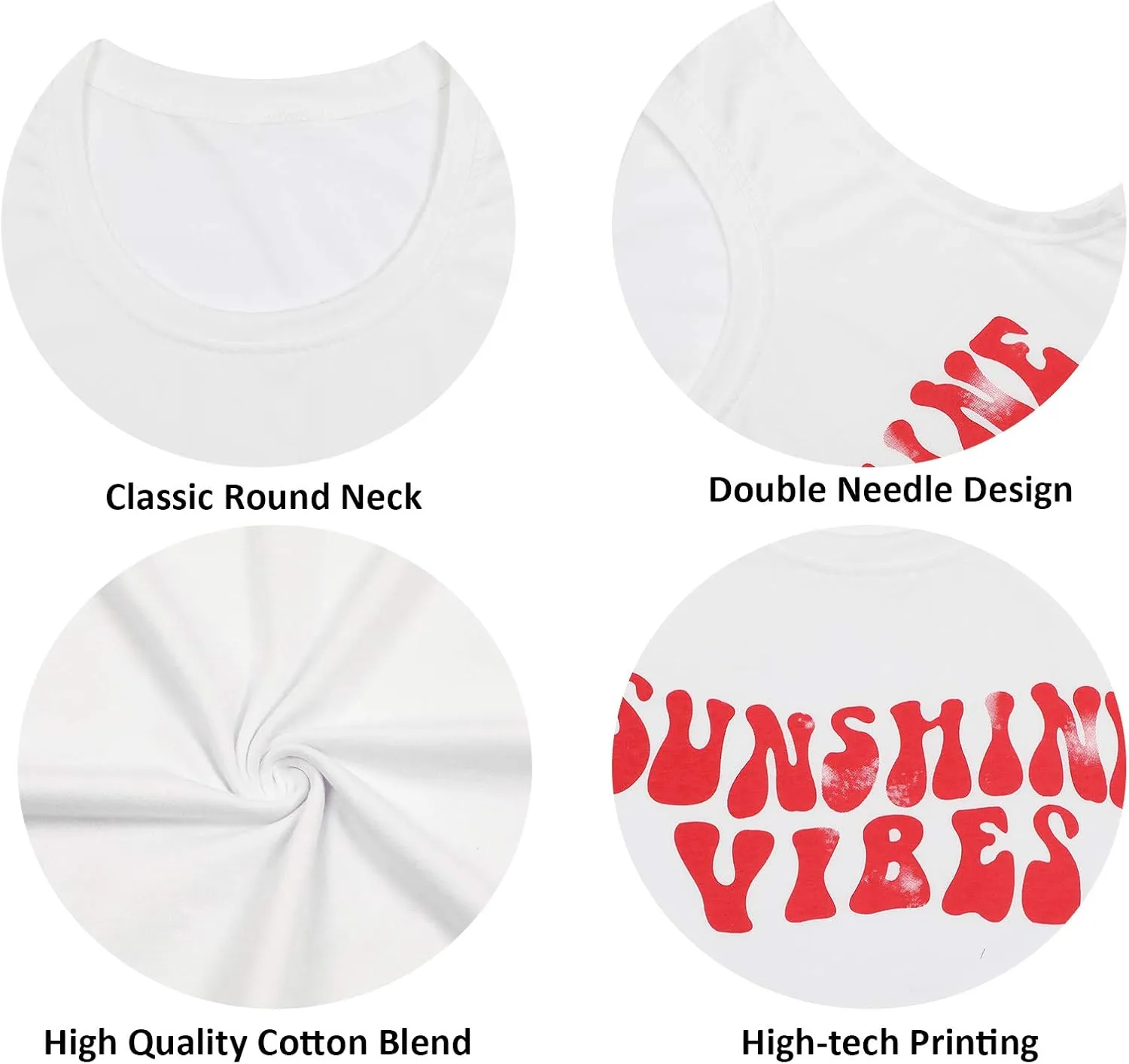 Sunshine Vibes Letter Print Vest T Shirt Women's Summer Sleeveless Graphic Tank Tops Casual Loose Workout Tees
