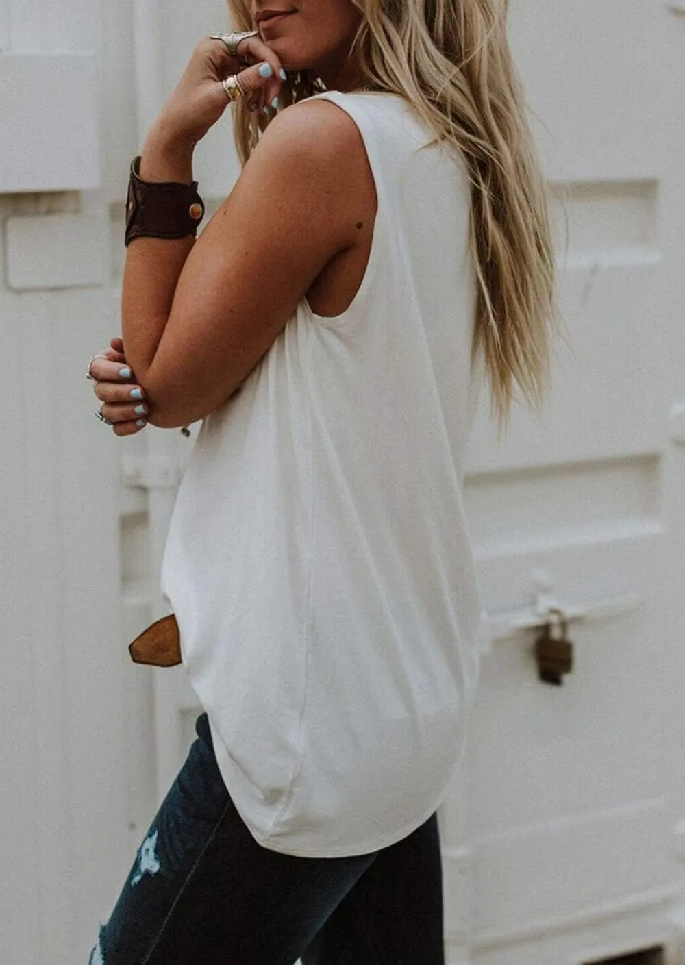 Sunshine Vibes Letter Print Vest T Shirt Women's Summer Sleeveless Graphic Tank Tops Casual Loose Workout Tees