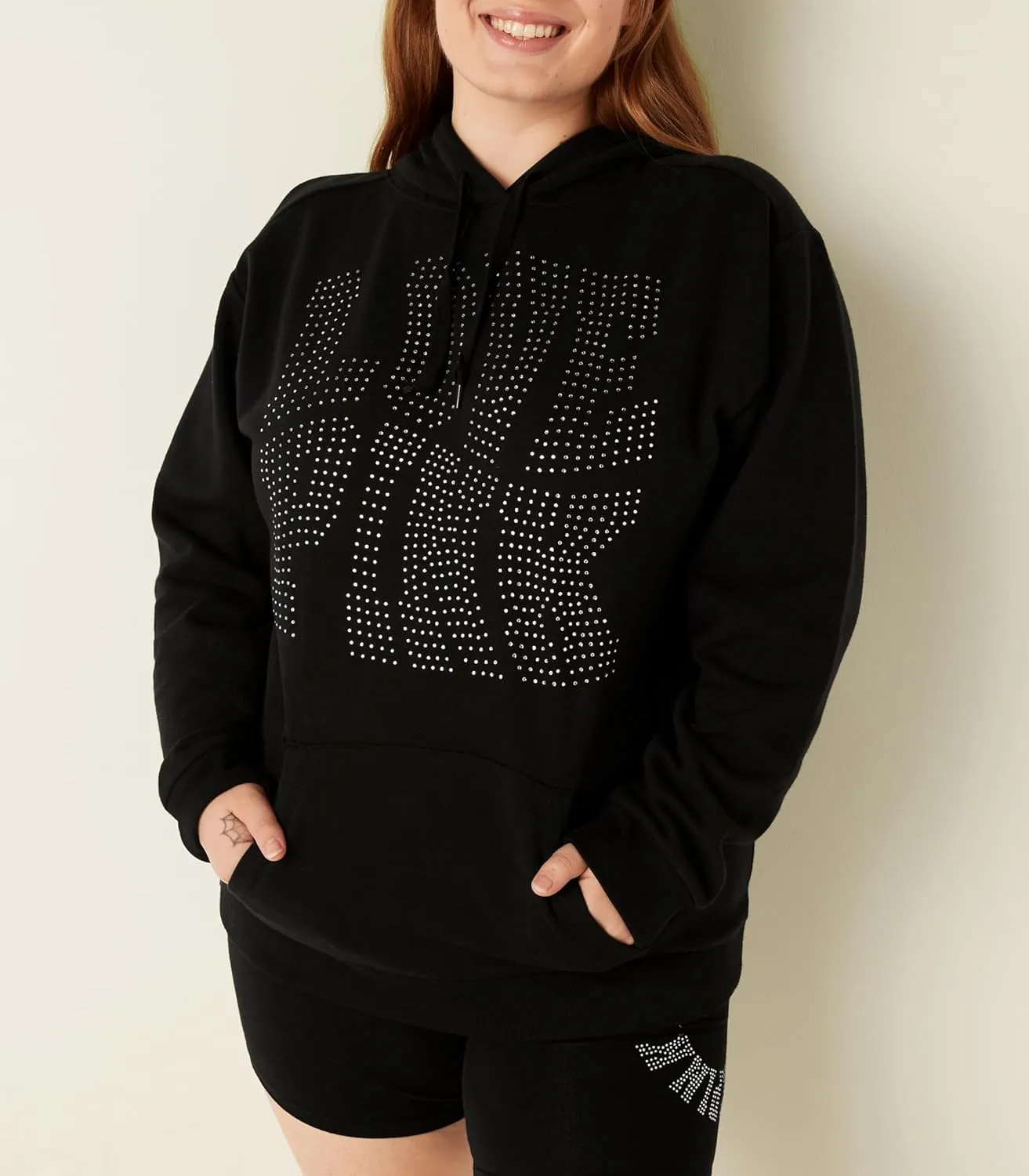 Victoria's Secret Women's PINK Logo Campus Hoodie Sweatshirt (XS-XXL)
