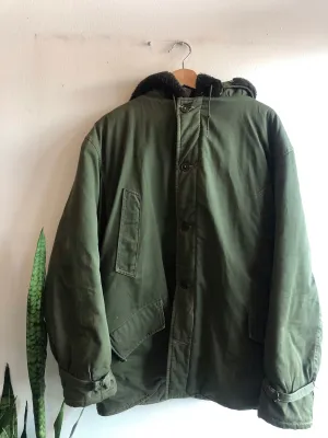 Vintage 1950s Air Force B-9 Hooded Parka