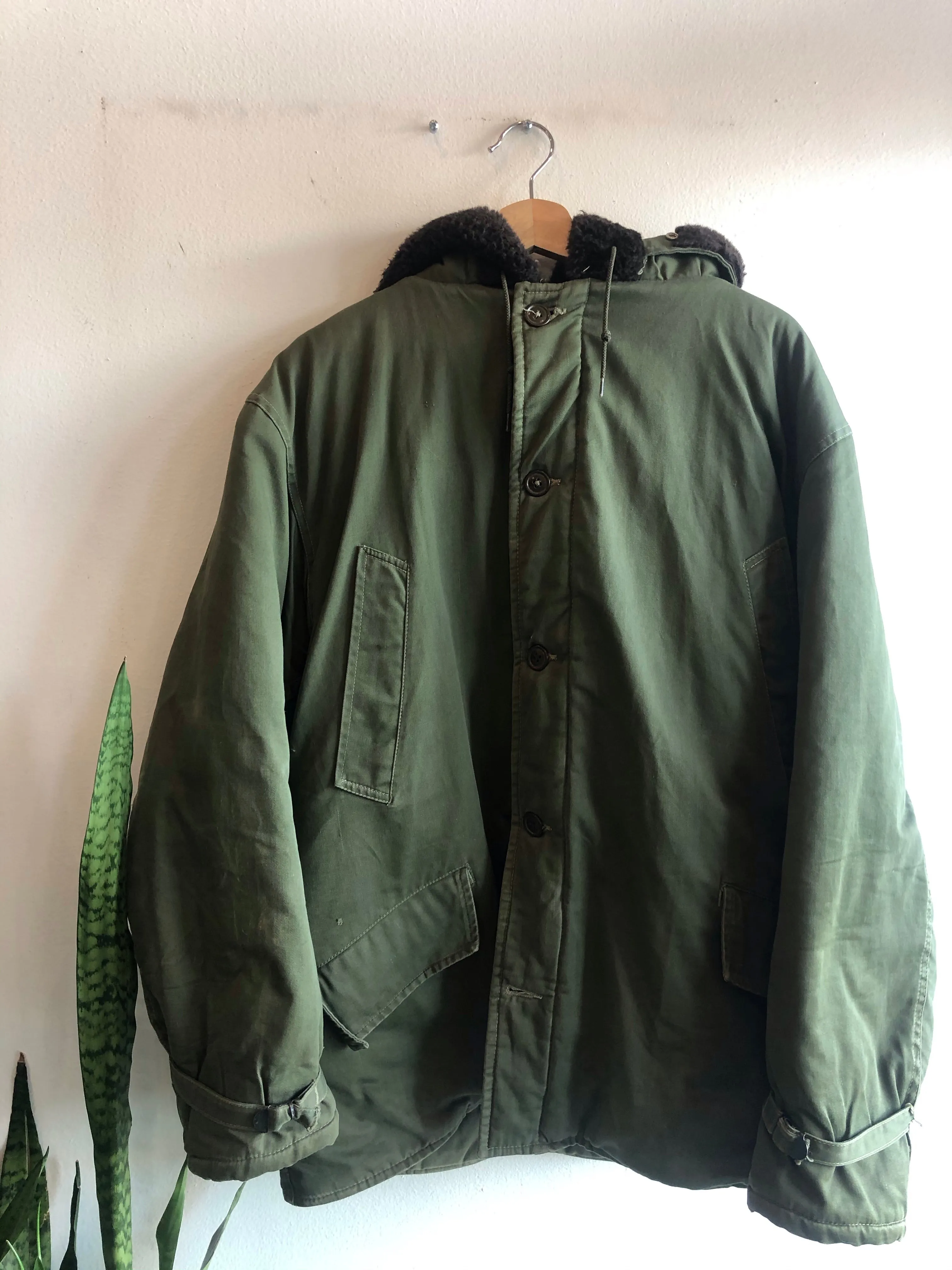 Vintage 1950s Air Force B-9 Hooded Parka