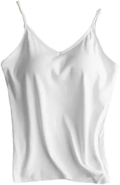 Women Cotton Large Size No Steel Ring Integrated Camisole Bottoming Shirt Slim Multicolor Vest