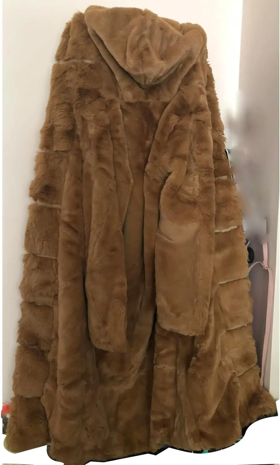 Womens Faux Fur Oversized Winter Coat Plus Size Open Front Long Cardigan Jacket Fleece Lined Sherpa Jacket